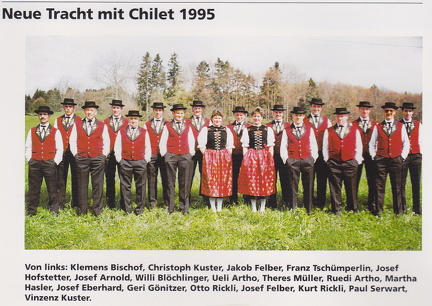 30 Jahre Jodelklub 95 neue Tracht Chilet m. Namen